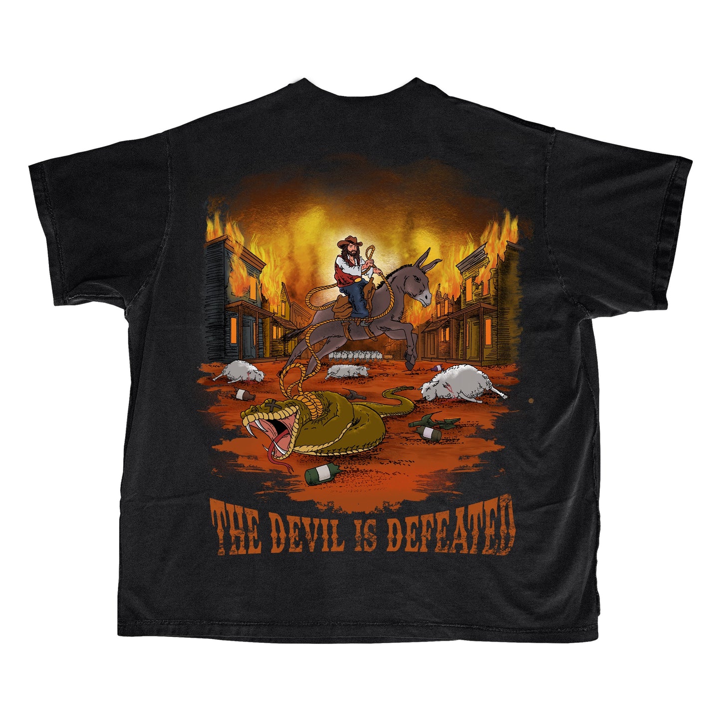 DEFEATED BLACK TEE