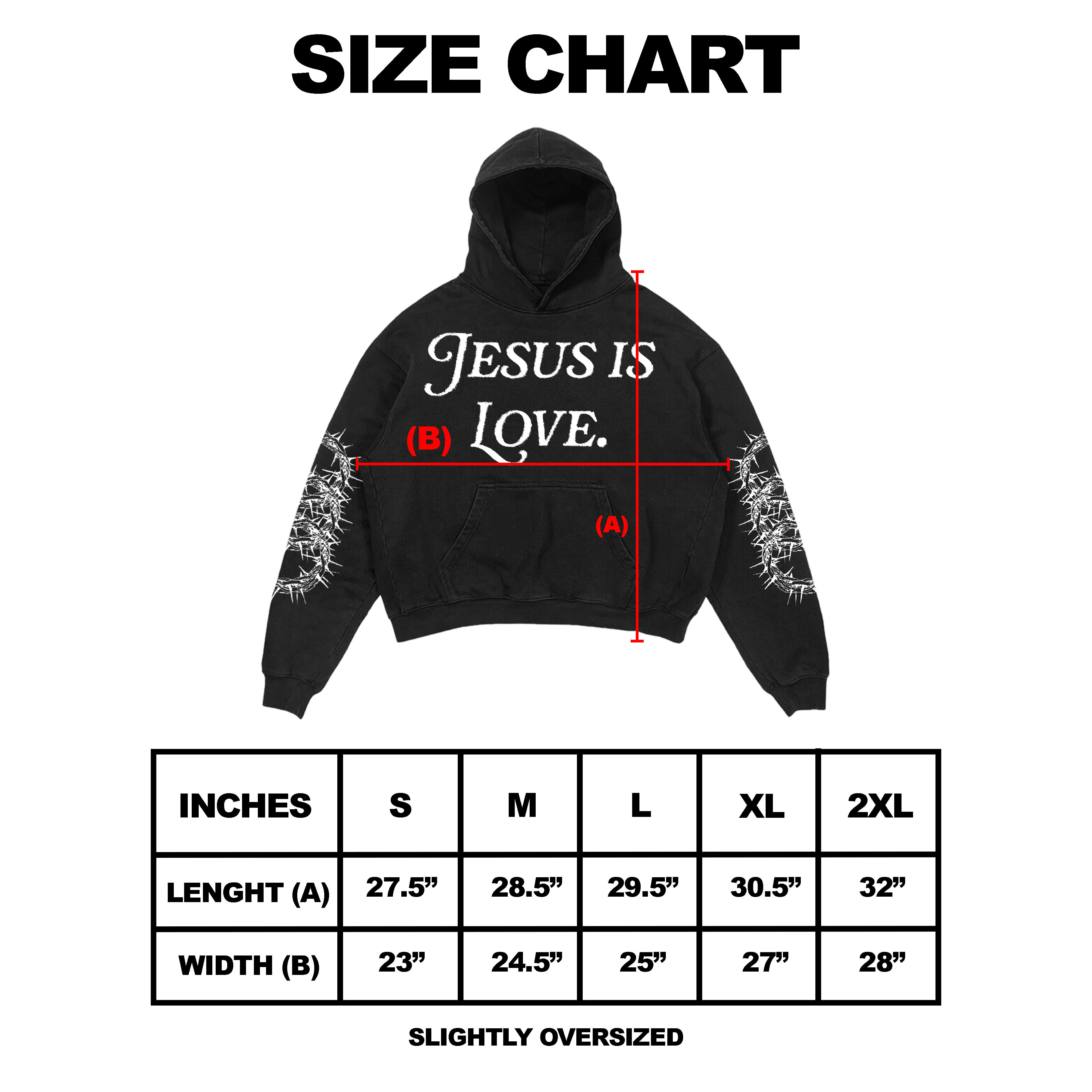 JESUS IS LOVE HOODIE